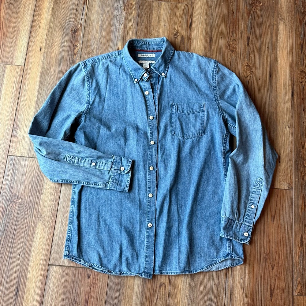 Goodthreads Men's Denim Blue Casual Shirt